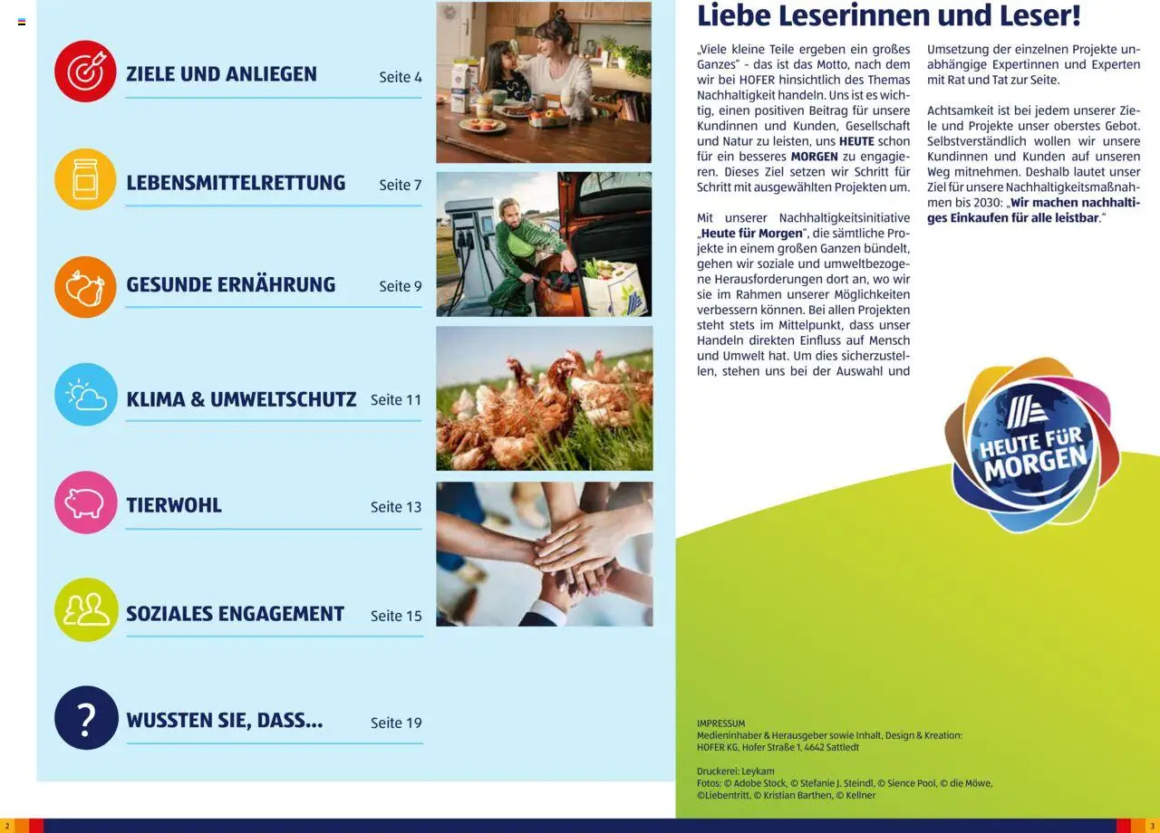 Hofer AT - Heute für Morgen-Magazin megtekintése, amely érvényes 2025.07.23.-től - Lé