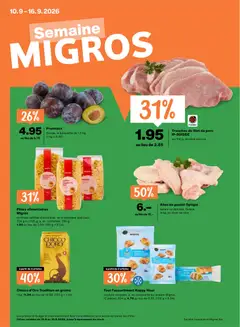 Vorschau des Merkblatts Migros aktionen FR vom Shop Migros gültig von 10.09.2026 bis 16.09.2026