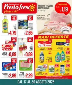 Anteprima dell'opuscolo Presto Fresco volantino dal negozio Presto Fresco valido da 17/08/2026