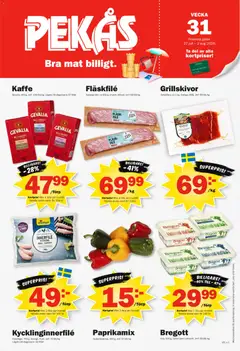 Förhandsgranska reklamblad Pekås erbjudanden från butik Pekås gäller från 27/07/2026