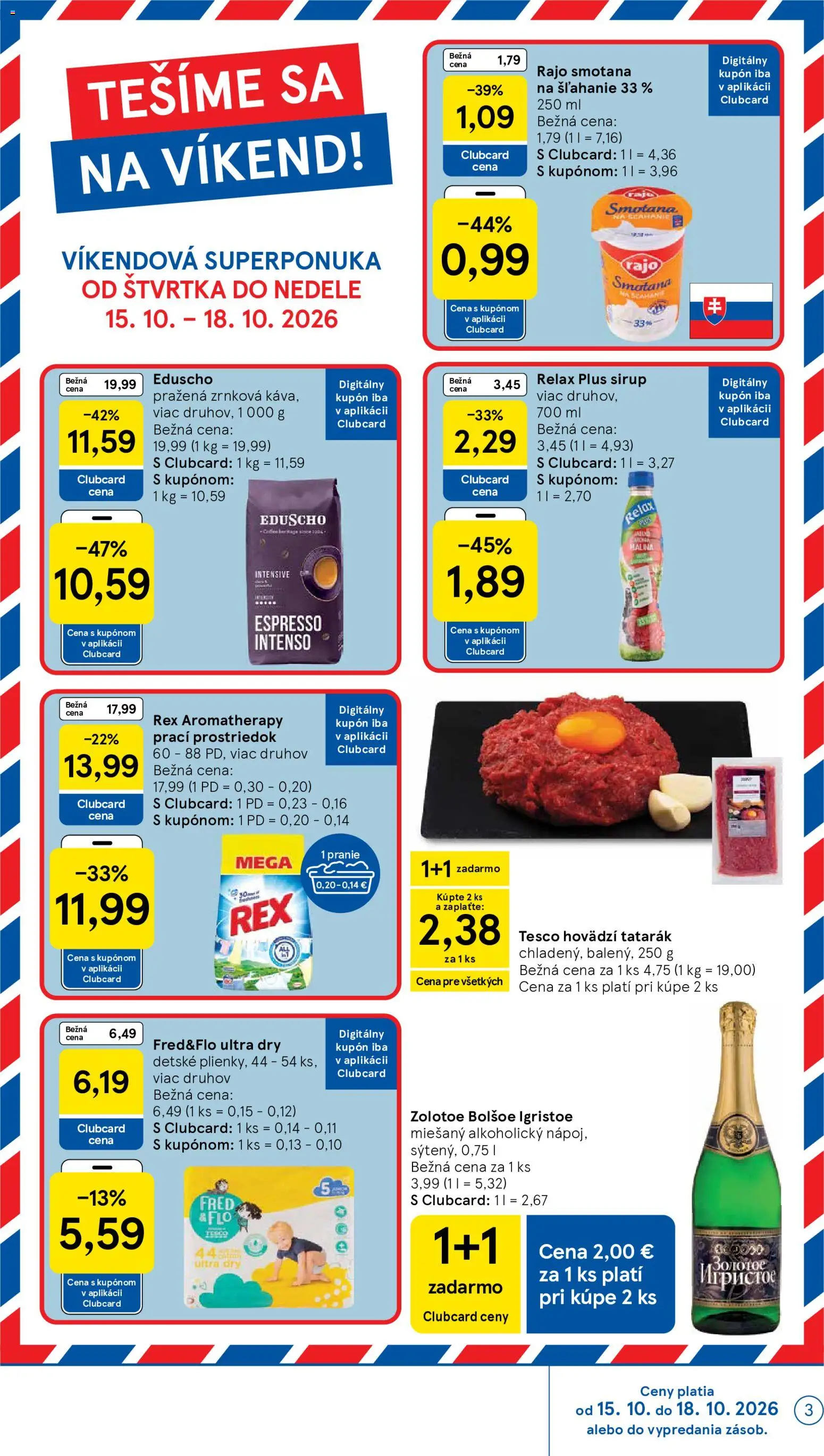 Náhľad Tesco letáku platného od 14.10.2026