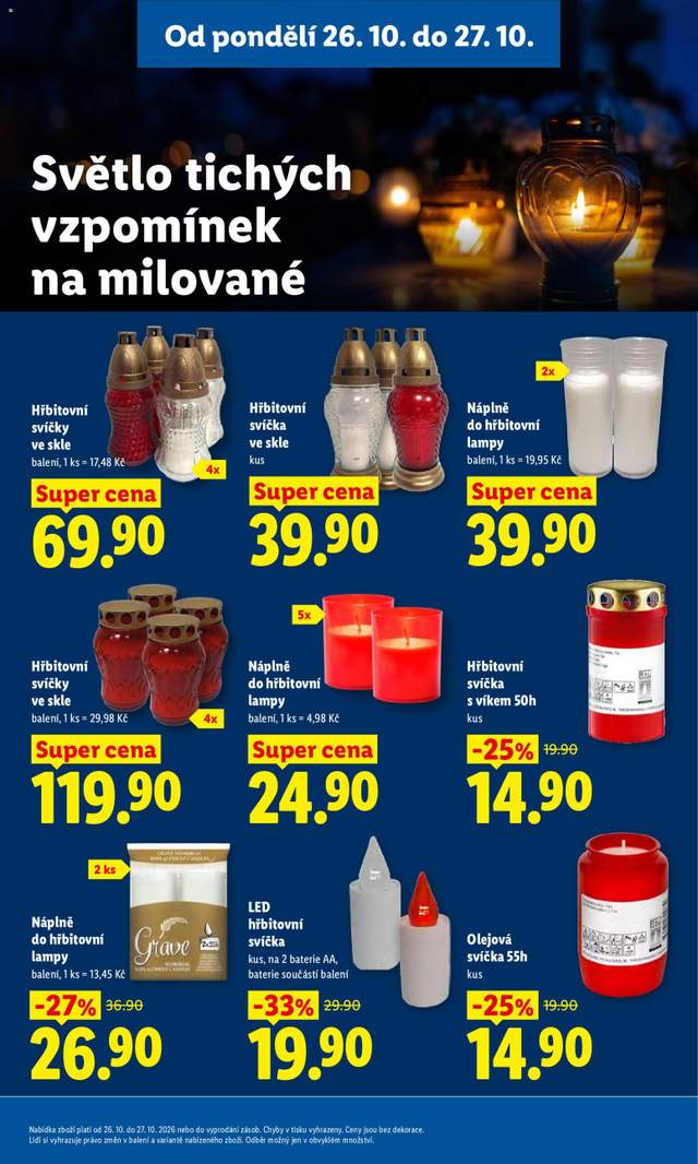 Nový Lidl leták od 26.10.