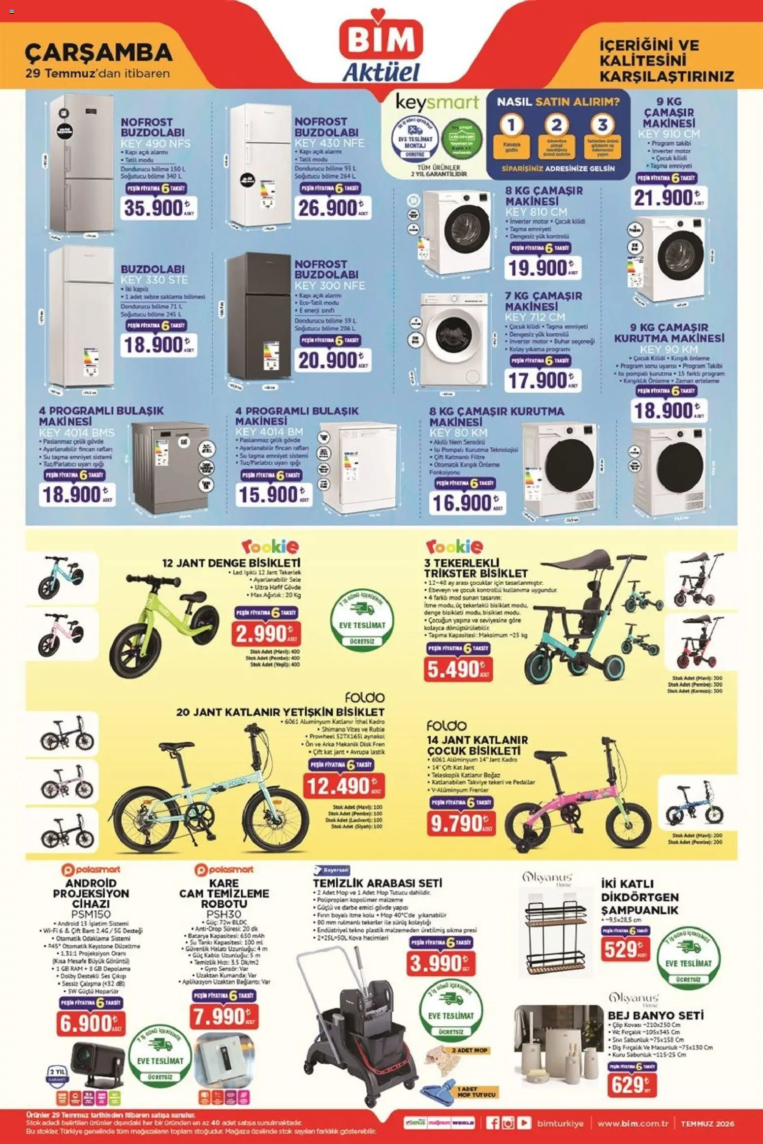 BİM BİM - Katalog Çarşamba 29.07.2026 - Broşürünün önizlemesi