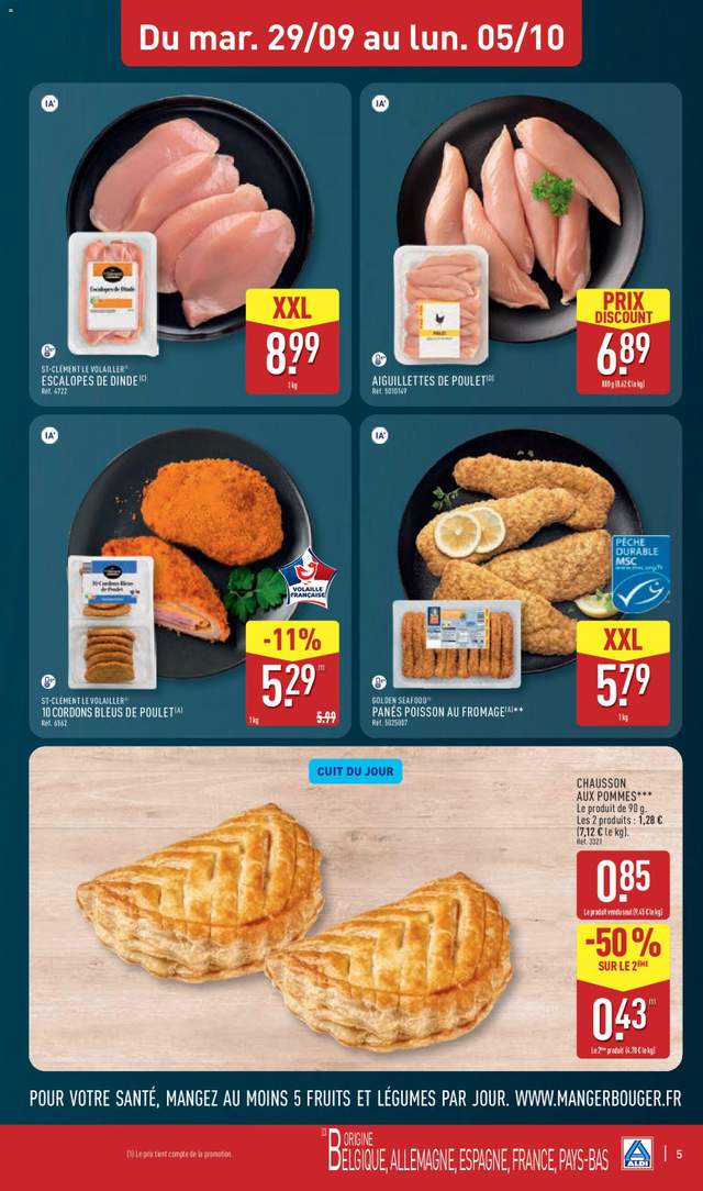 Nouveau catalogue Aldi à partir du 29/09