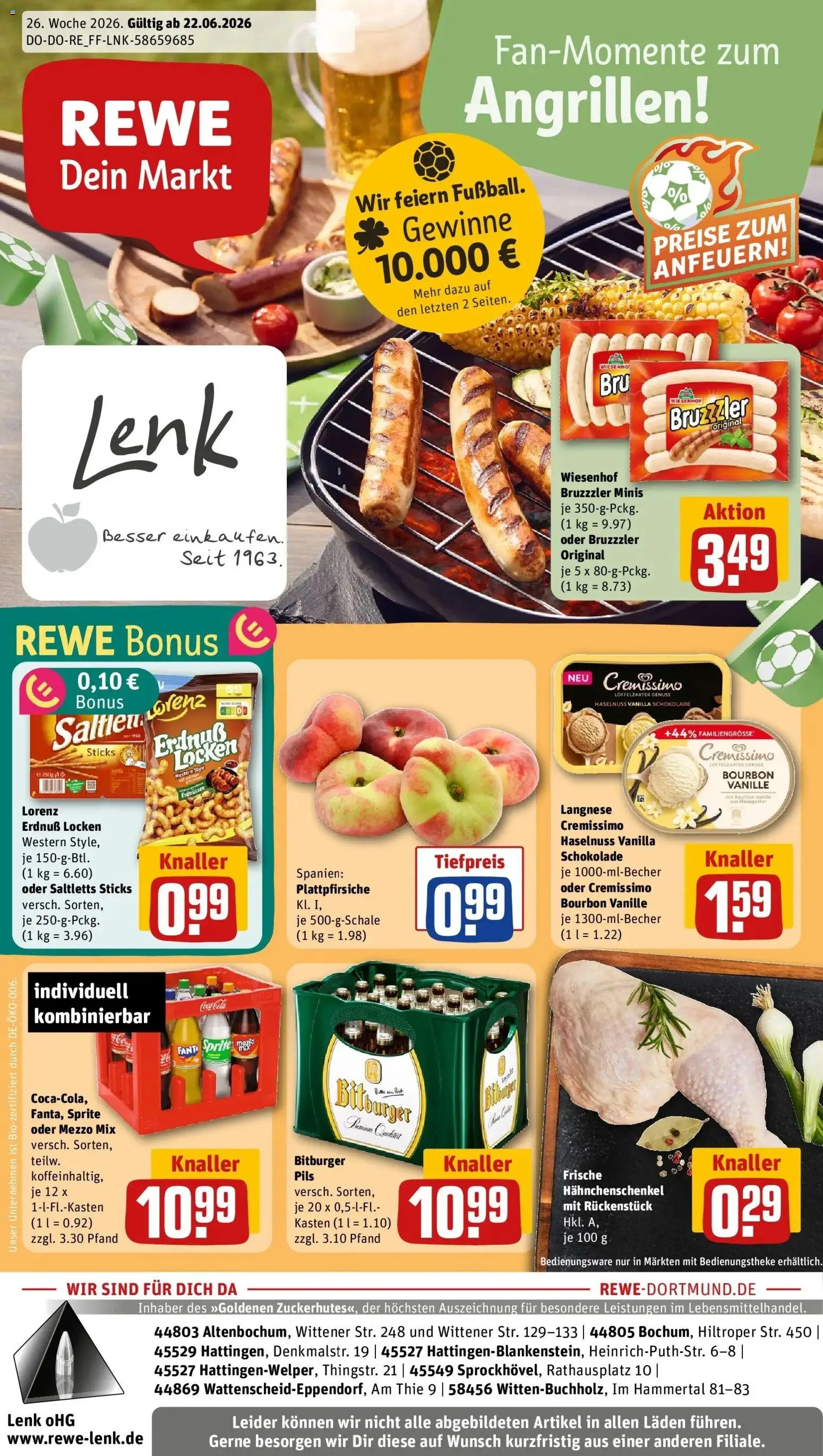Vorschau von dem Prospekt des Geschäftes Rewe, gültig ab dem 21.06.2026