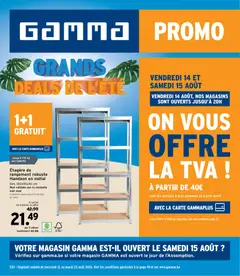 Voorbeeld van GAMMA Publicité van winkel GAMMA geldig vanaf 12/08/2026