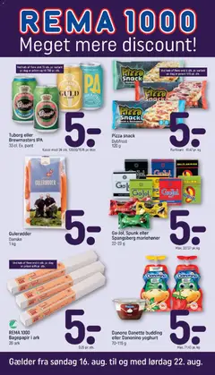 Eksempel på tilbudsavis Rema 1000 - Tilbudsavis uge 34 fra butik Rema 1000 gyldig fra 16/08/2026