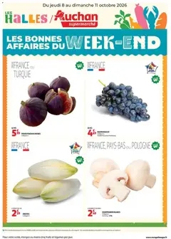 Voorbeeld van Auchan Les bons plans du week end dans votre super van winkel Auchan geldig vanaf 08/10/2026