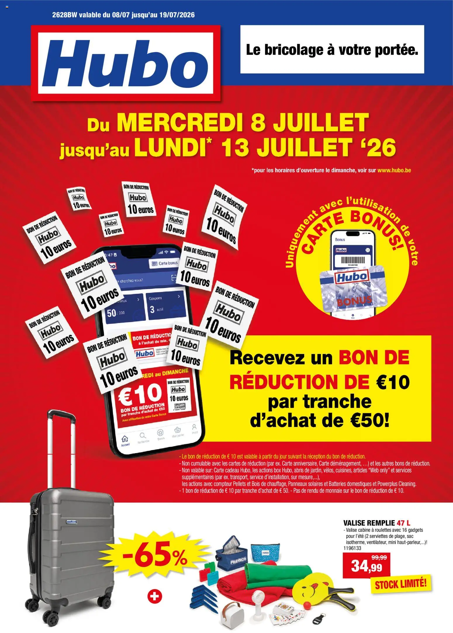 Voorbeeld van Hubo Publicité van winkel Hubo geldig vanaf 08/07/2026