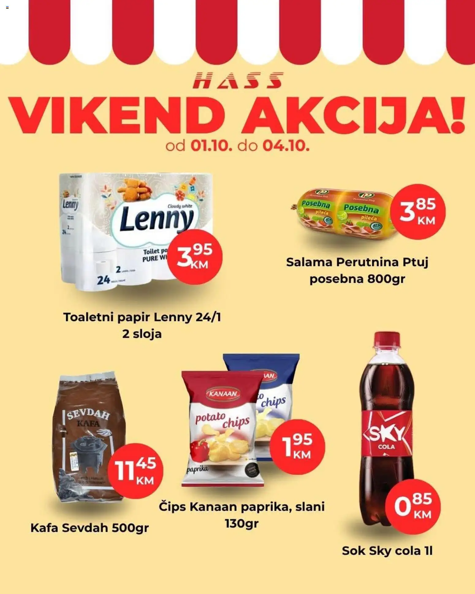 Pregled letka Hass vikend akcija trgovine Hass vrijedi od 01.10.2026