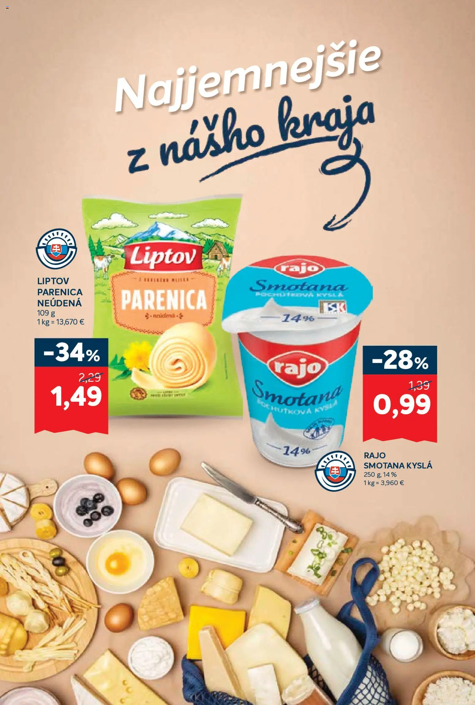 Náhľad Kraj letáku platného od 08.10.2026 - Smotana