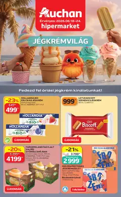 Auchan - Auchan Jégkrémvilág megtekintése, amely érvényes 2026.06.18.-től