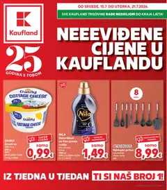 Pregled letka Split-Ravne njive trgovine Kaufland vrijedi od 15.07.2026