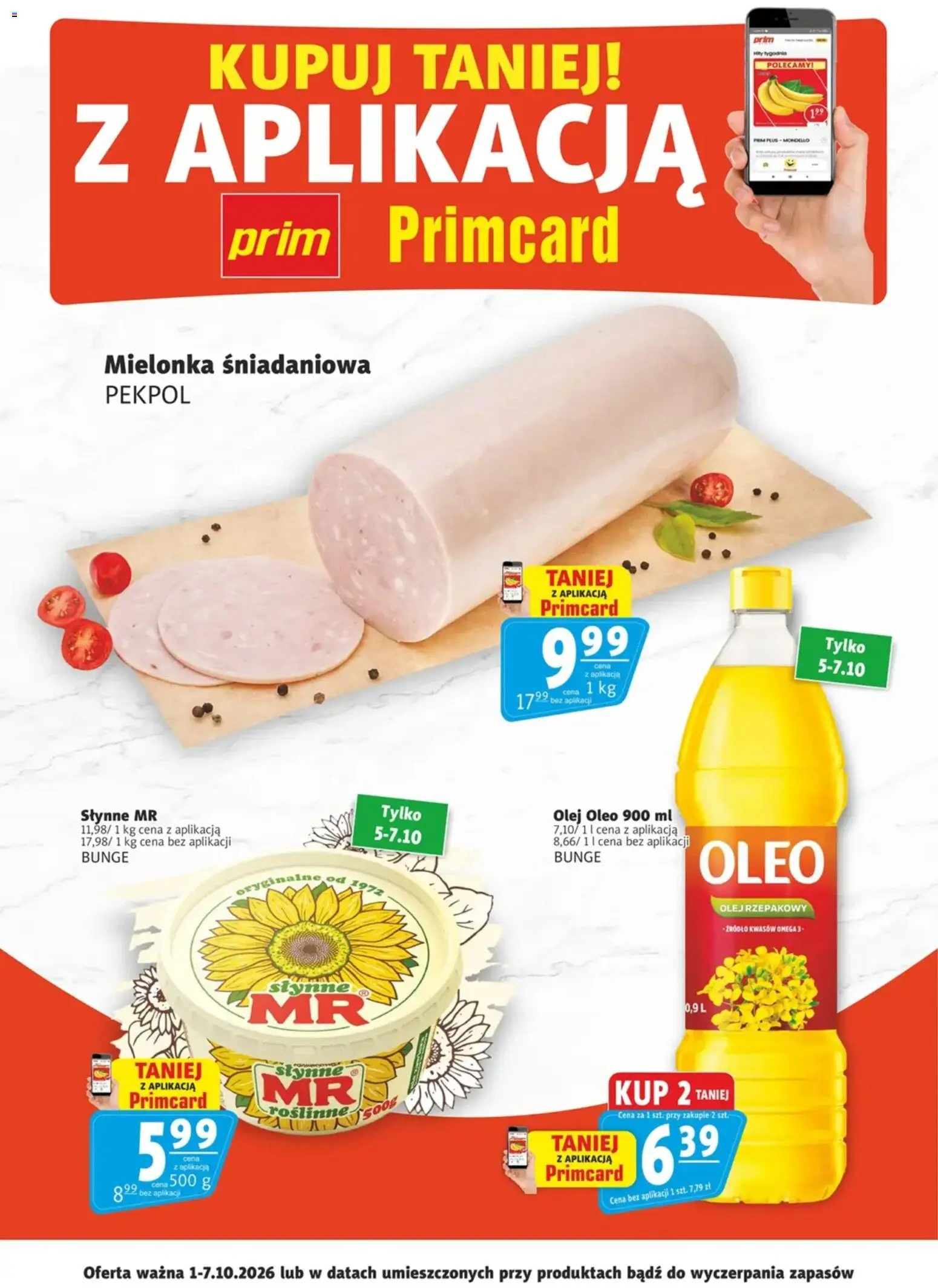 Pogląd gazetki "Prim Market promocje - Primcard" ze sklepu Prim Market ważnej od 01.10.2026 - Omega 3, Omega, Olej, Olej rzepakowy