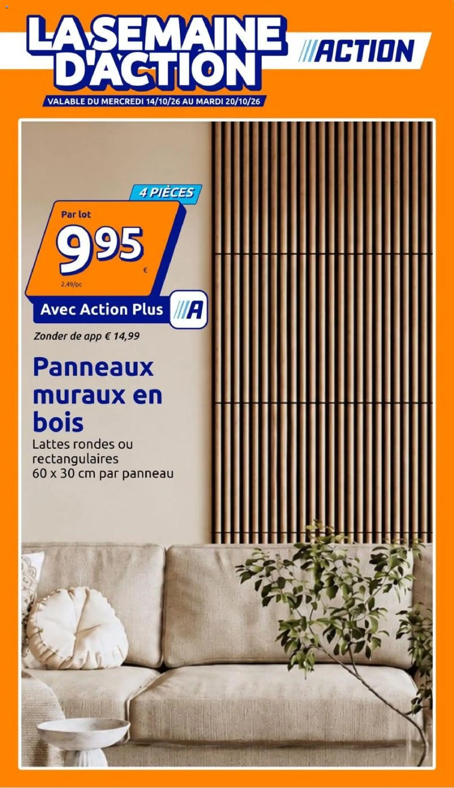 Voorbeeld van Action folder semaine 42 van winkel Action geldig vanaf 14/10/2026