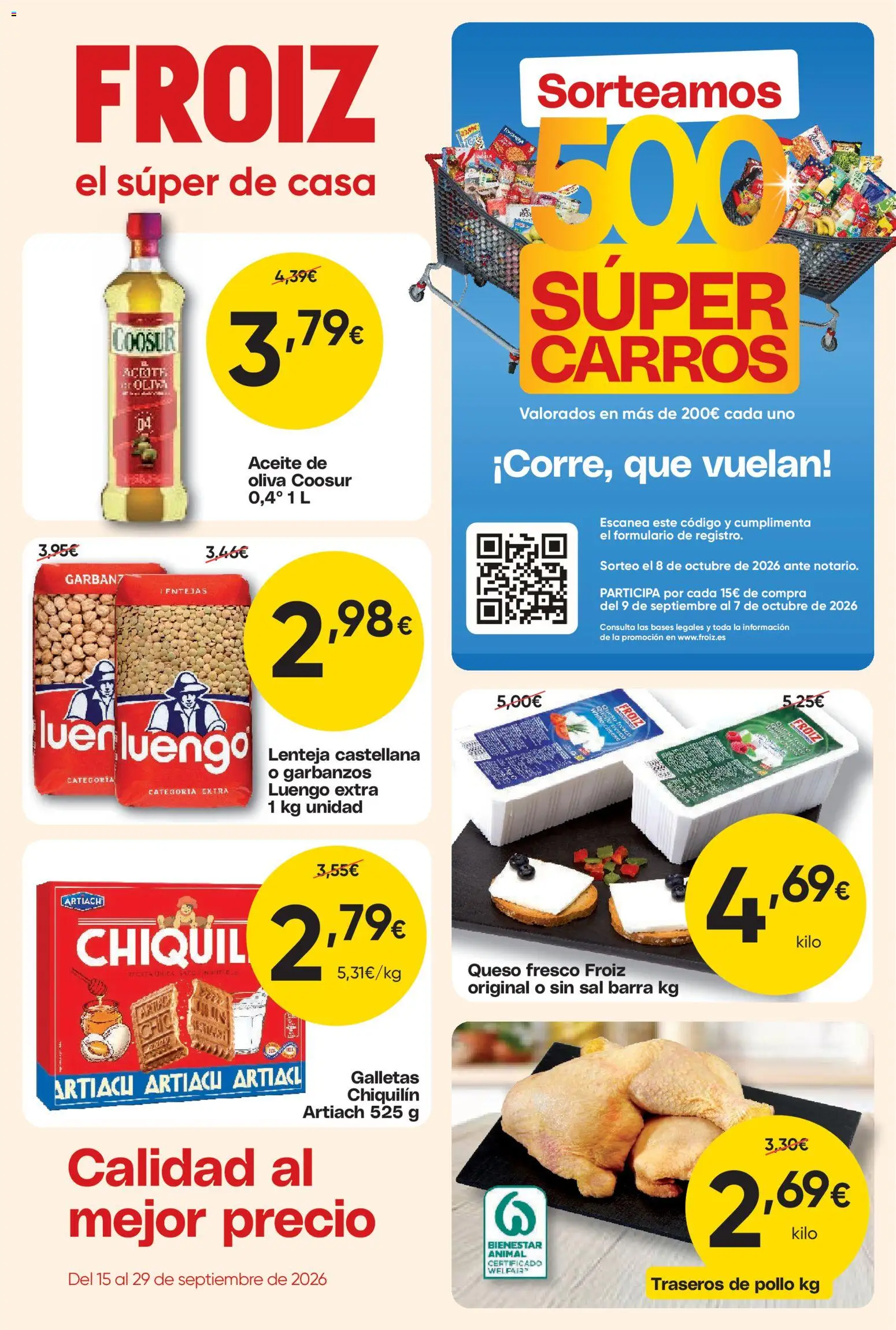 Vista previa del folleto de la tienda Froiz válido desde el 15/09/2026 