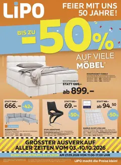 Vorschau des Merkblatts Lipo aktionen vom Shop Lipo gültig von 22.09.2026 bis 05.10.2026