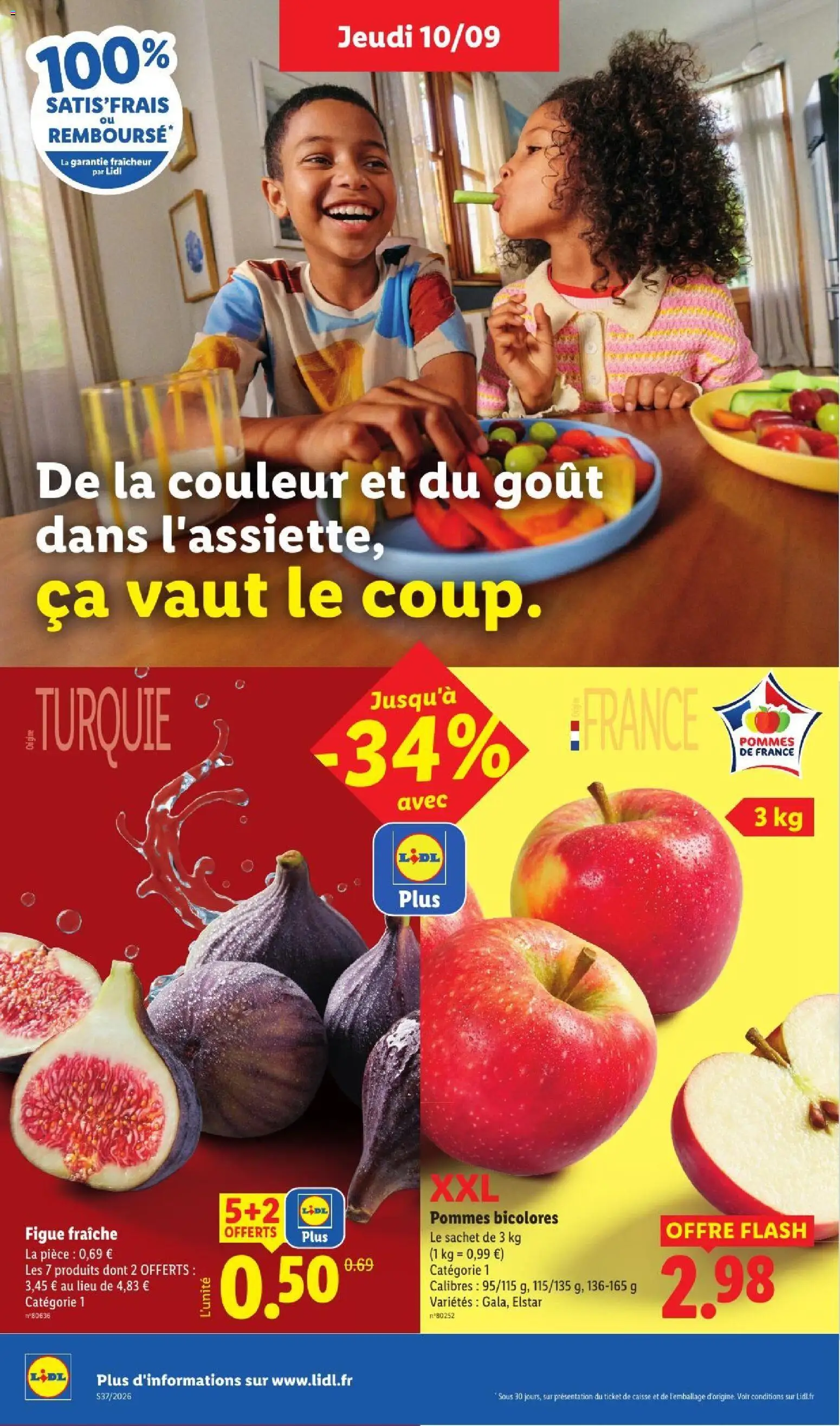 Prévisualisation de LIDL catalogue du magasin LIDL formulaire valide 10/09/2026 - Figue, Pommes, Figue fraîche