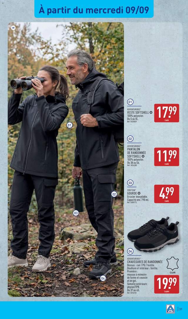 Nouveau catalogue Aldi à partir du 08/09