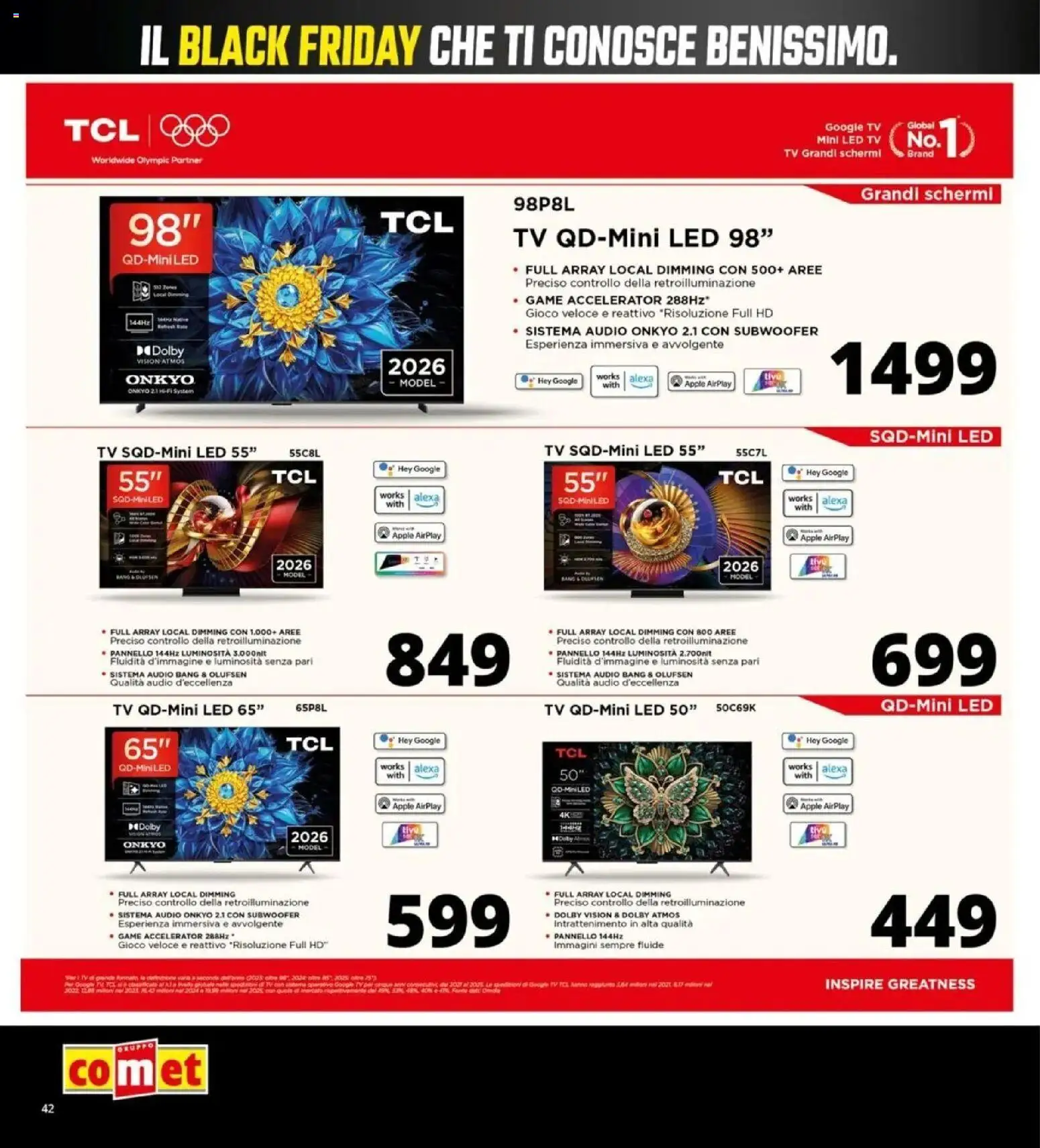 Anteprima dell'opuscolo Comet Black Friday dal negozio Comet valido da 29/10/2026