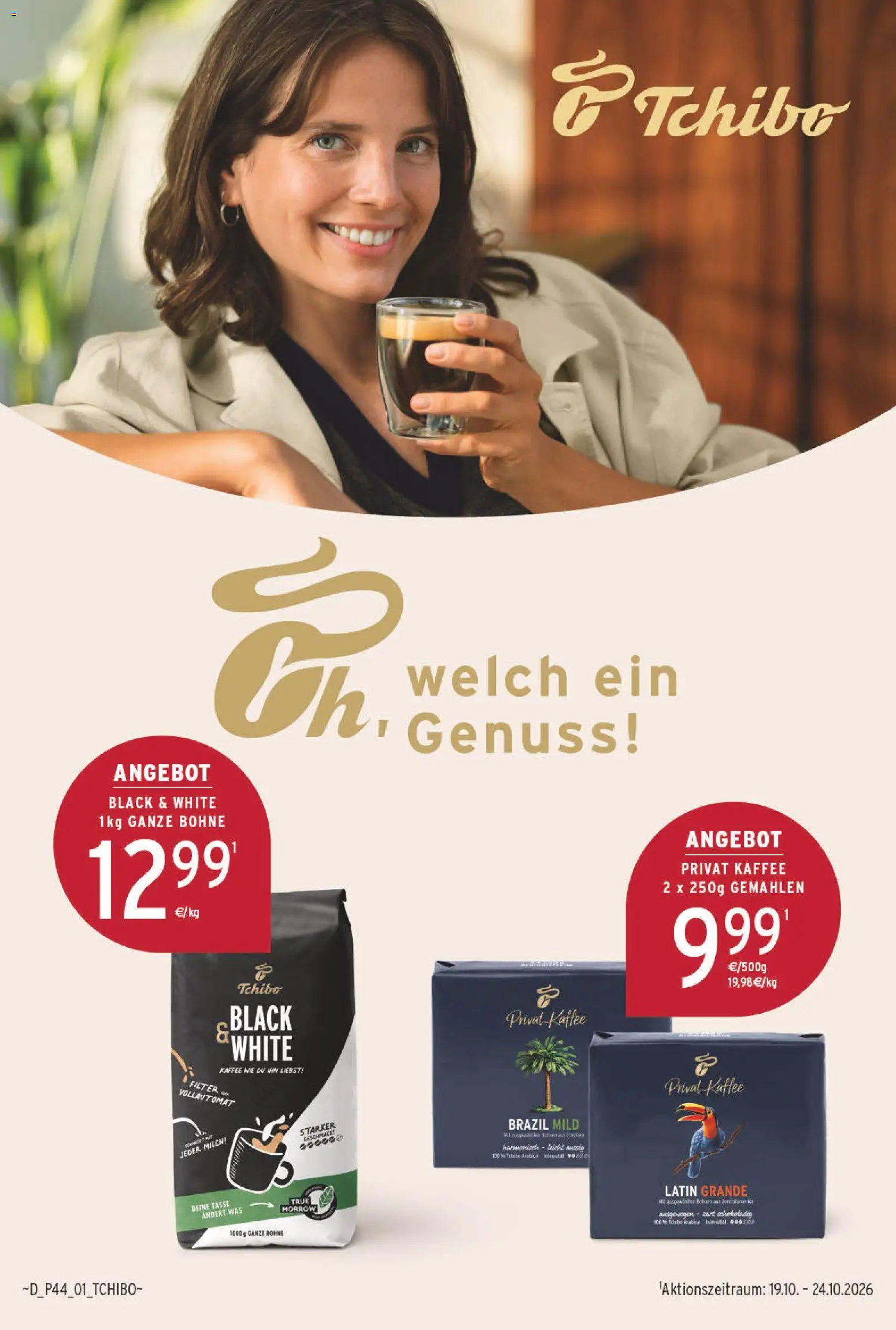 Vorschau von dem Prospekt des Geschäftes NP Discount, gültig ab dem 26.10.2026 - Kaffee, Milch