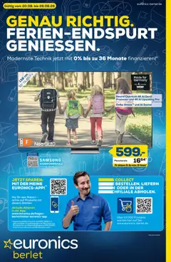 Vorschau von dem Prospekt des Geschäftes Euronics, gültig ab dem 20.08.2026