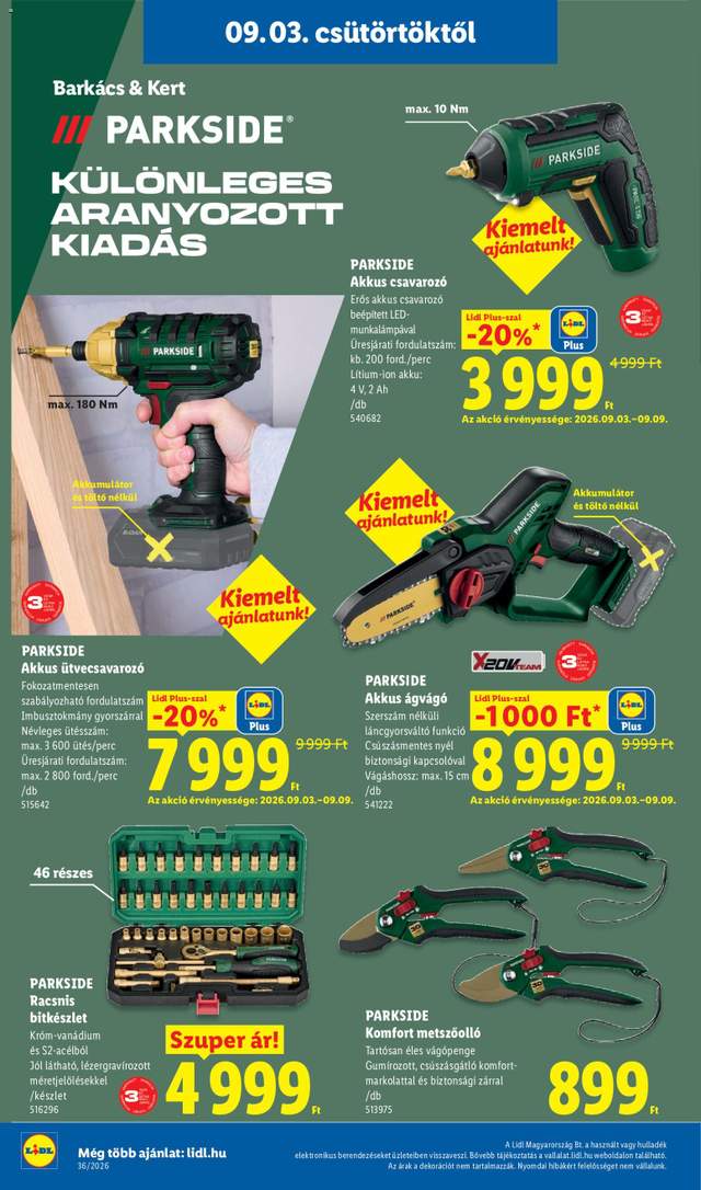 Új Lidl akciós újság 09.03.