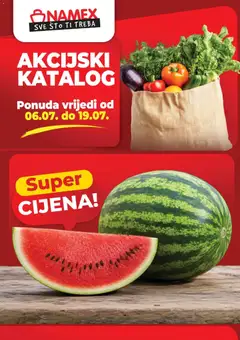 Pregled letka Namex katalog trgovine Namex vrijedi od 06.07.2026