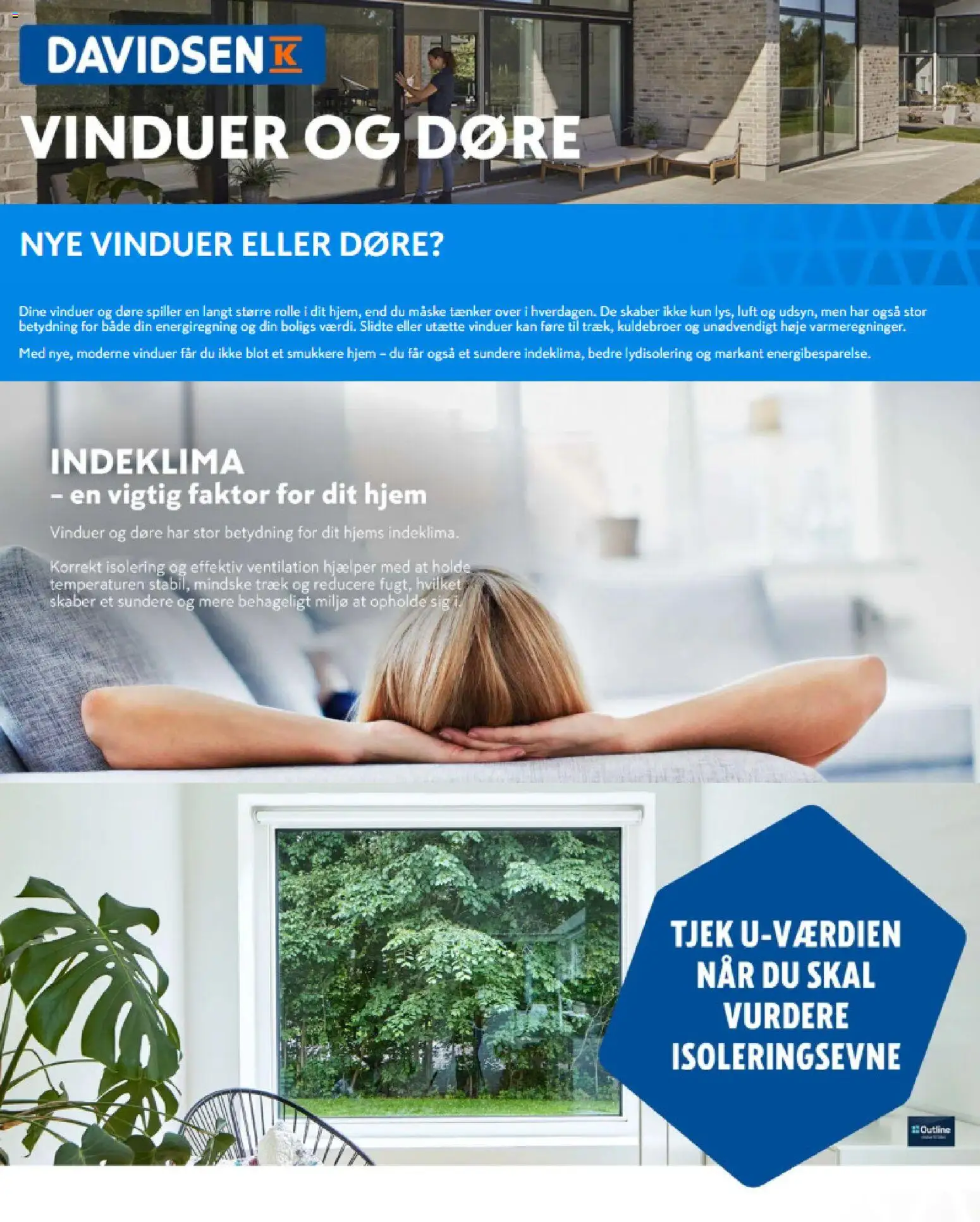 Eksempel på tilbudsavis Davidsen - Vinduer og døre fra butik Davidsen gyldig fra 10/06/2026 - Maske