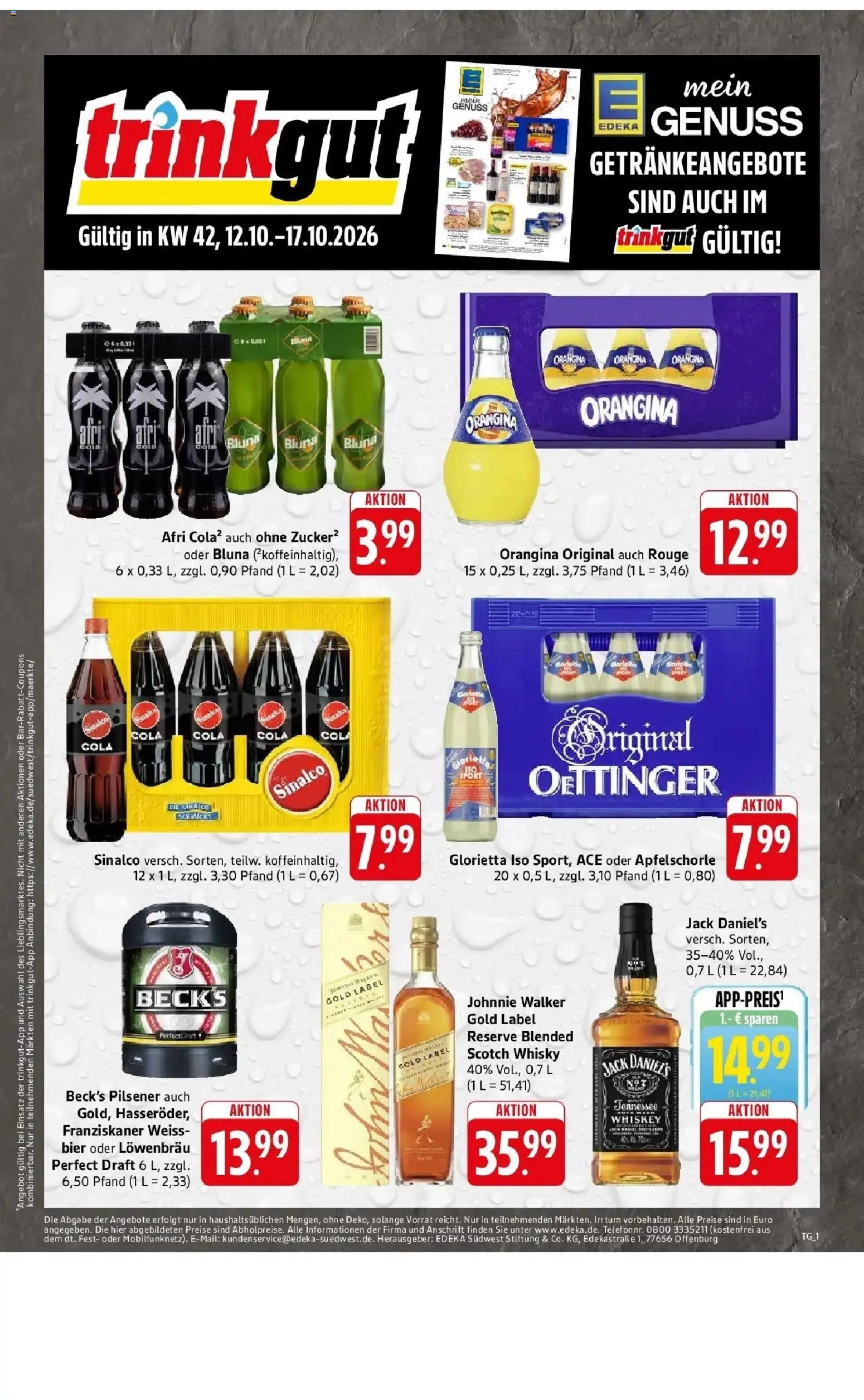 Vorschau von dem Prospekt des Geschäftes Edeka, gültig ab dem 12.10.2026