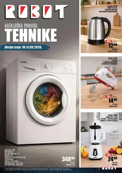 Pregled letka Robot kataloška ponuda tehnike trgovine Robot vrijedi od 18.05.2026