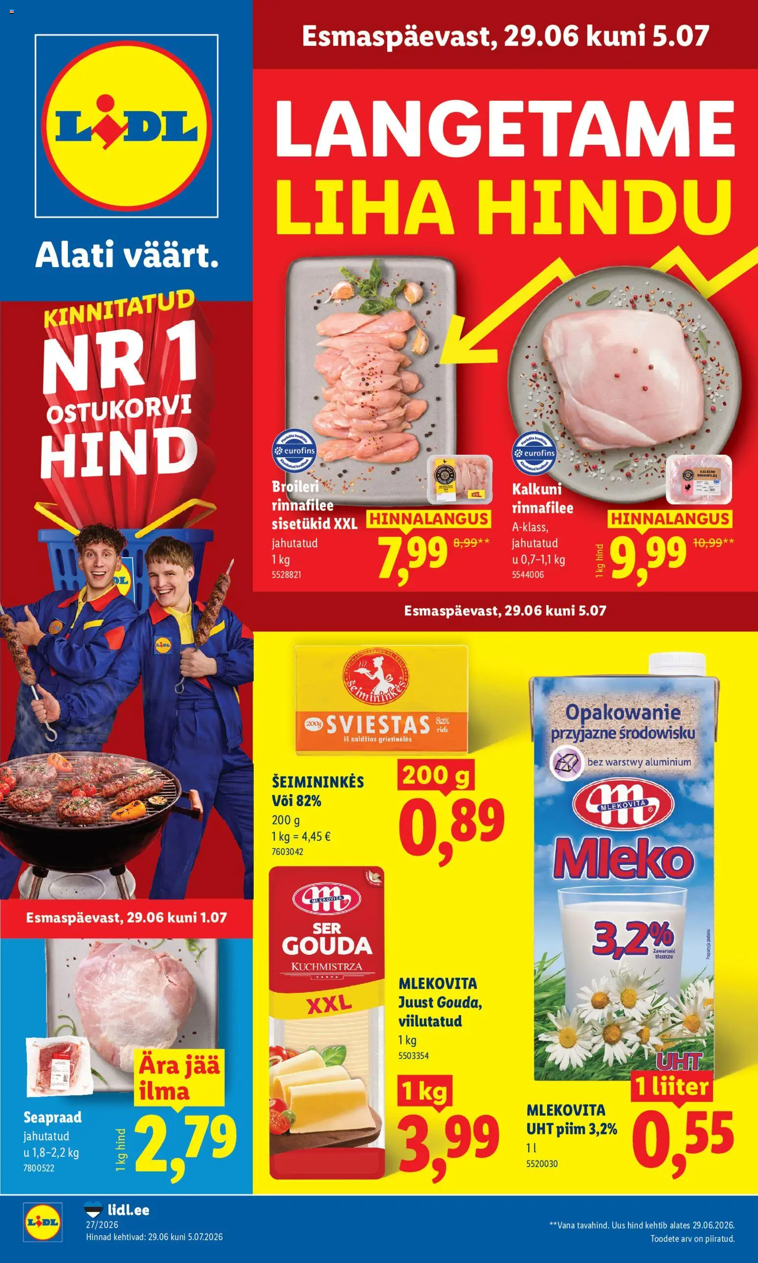 Lidl kliendilehe eelvaade alates 29.06.2026