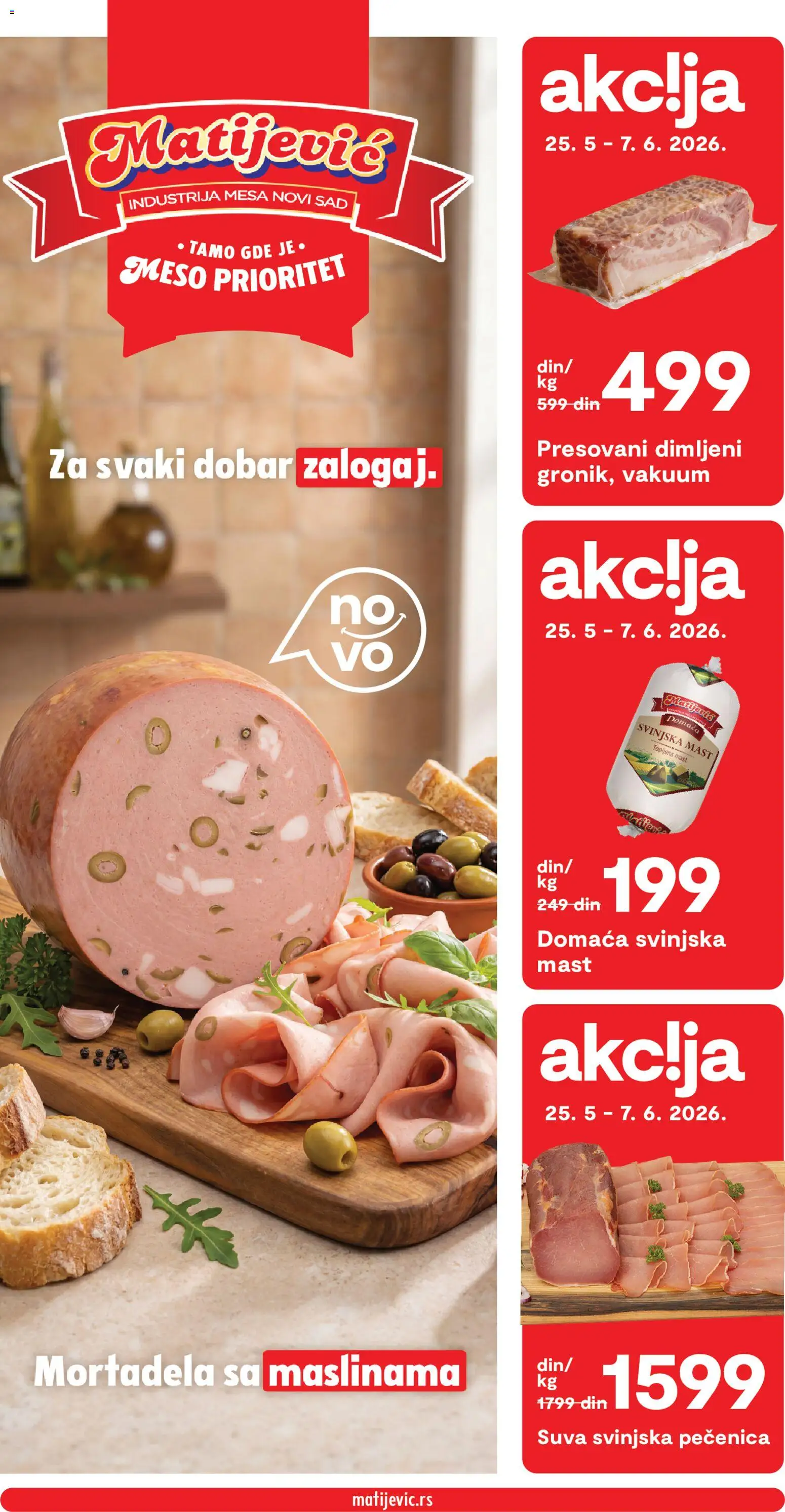 Pregled Matijevic kataloga - važi od 25.05.2026