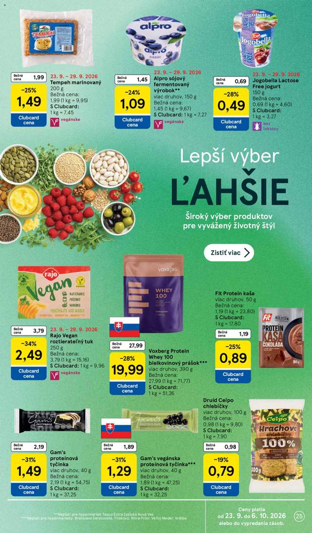 Nový Tesco leták od 23.09.