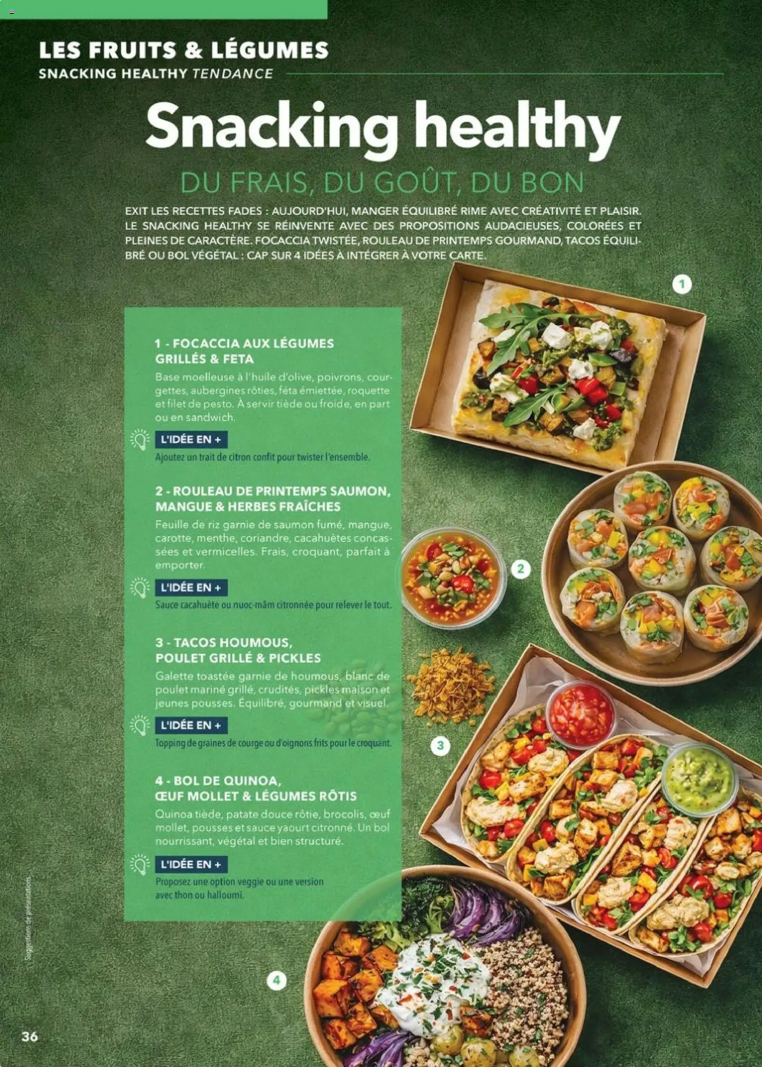 Prévisualisation de METRO - Restauration rapide du magasin METRO formulaire valide 14/04/2026 - Fruits, Focaccia, Patate douce, Cacahuètes, Roquette, Mangue, Feta, Bol