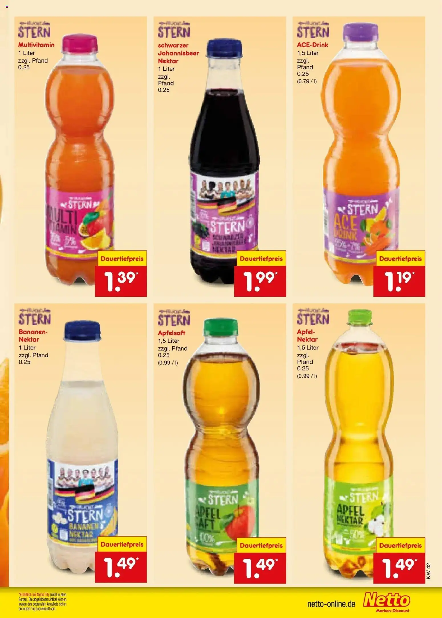 Vorschau von dem Prospekt des Geschäftes Netto Marken-Discount, gültig ab dem 12.10.2026 - Äpfel, Bananen, Apfelsaft