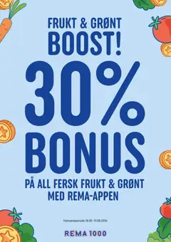 Forhåndsvis Rema 1000 Grønt boost fra butikk Rema 1000 gyldig fra 18/08/2026