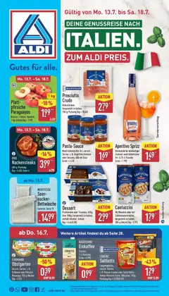Vorschau von dem Prospekt des Geschäftes Aldi, gültig ab dem 12.07.2026