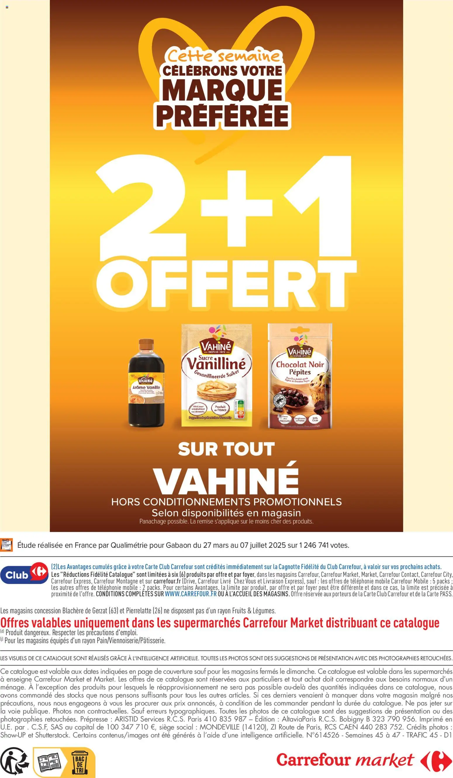 Prévisualisation de Carrefour Market Les calendriers de l'avent du magasin Carrefour Market formulaire valide 03/11/2026 - Chocolat, Livre, Fruits, Vanille, Couverture, Chocolat noir