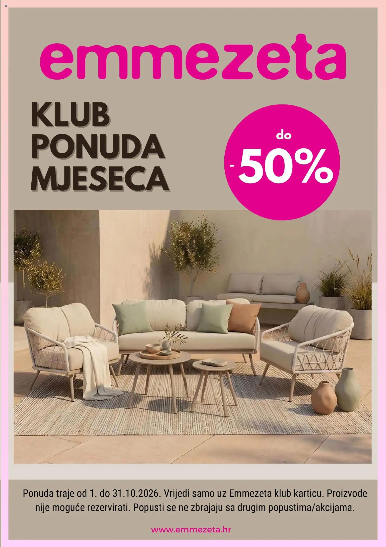 Pregled letka Emmezeta Katalog trgovine Emmezeta vrijedi od 01.10.2026