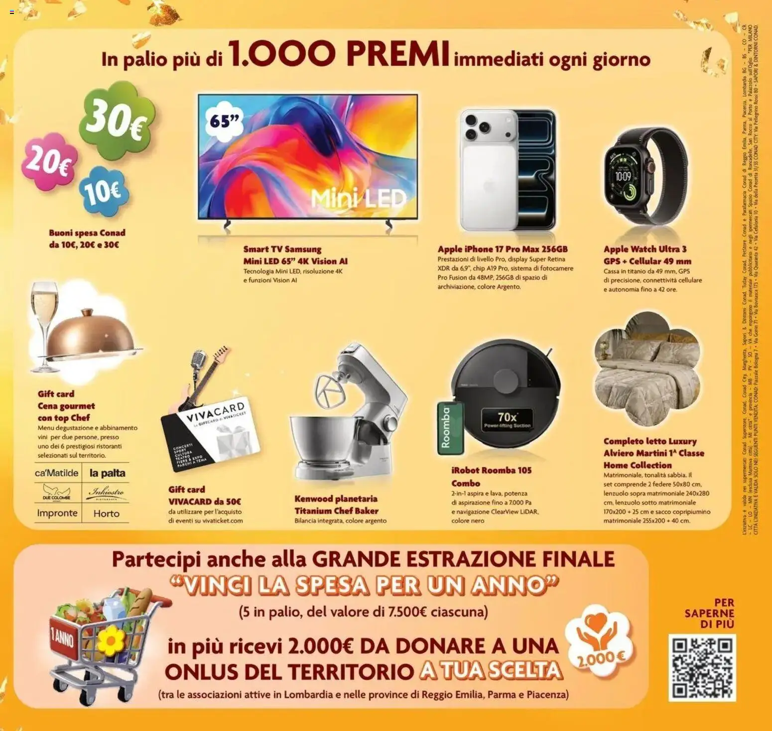 Anteprima dell'opuscolo Conad volantino Brembate di Sopra dal negozio Conad valido da 21/10/2026 - Apple Watch, Smartphone, Smartwatch, Top, Letto, smart TV, Copripiumino, Navigazione
