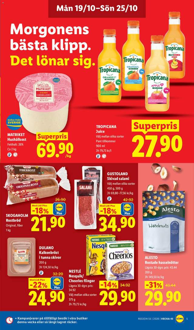 Nytt Lidl reklamblad från 19/10