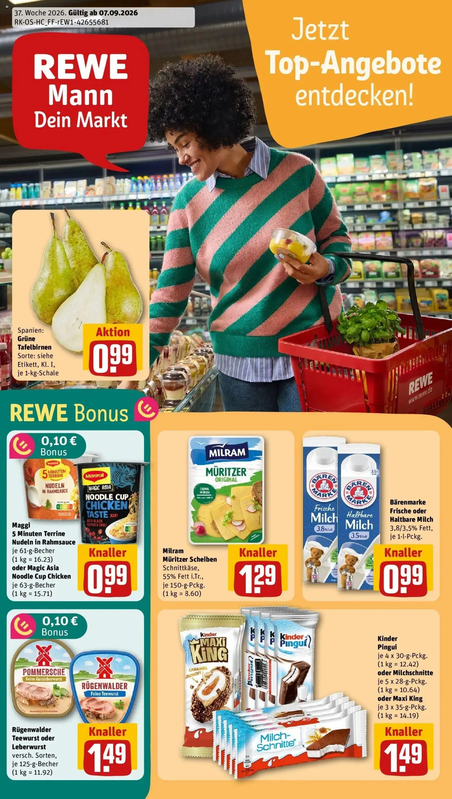 Vorschau von dem Prospekt des Geschäftes Rewe, gültig ab dem 07.09.2026