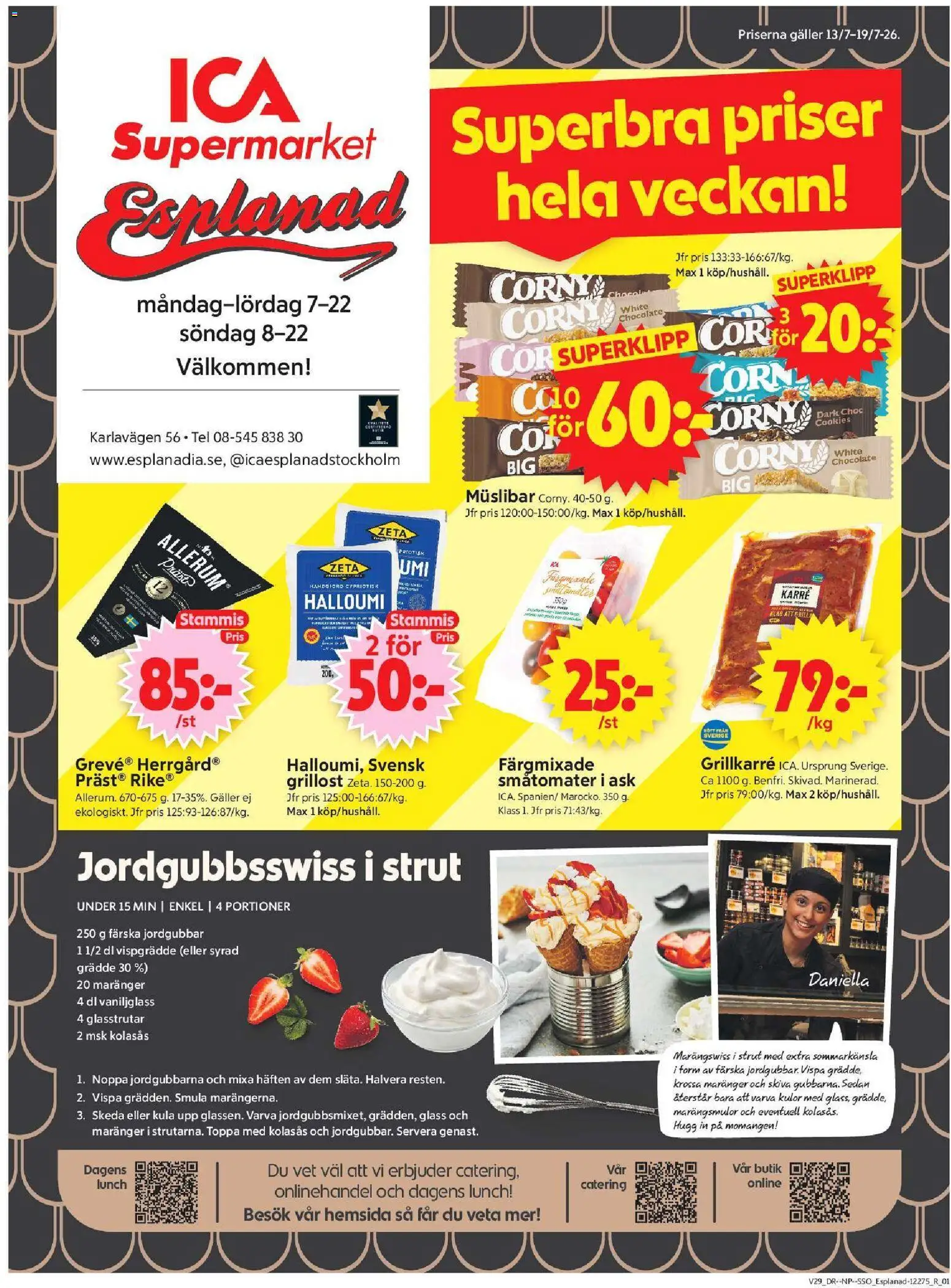 Förhandsgranska reklamblad Aktuella erbjudanden från butik ICA Supermarket gäller från 13/07/2026