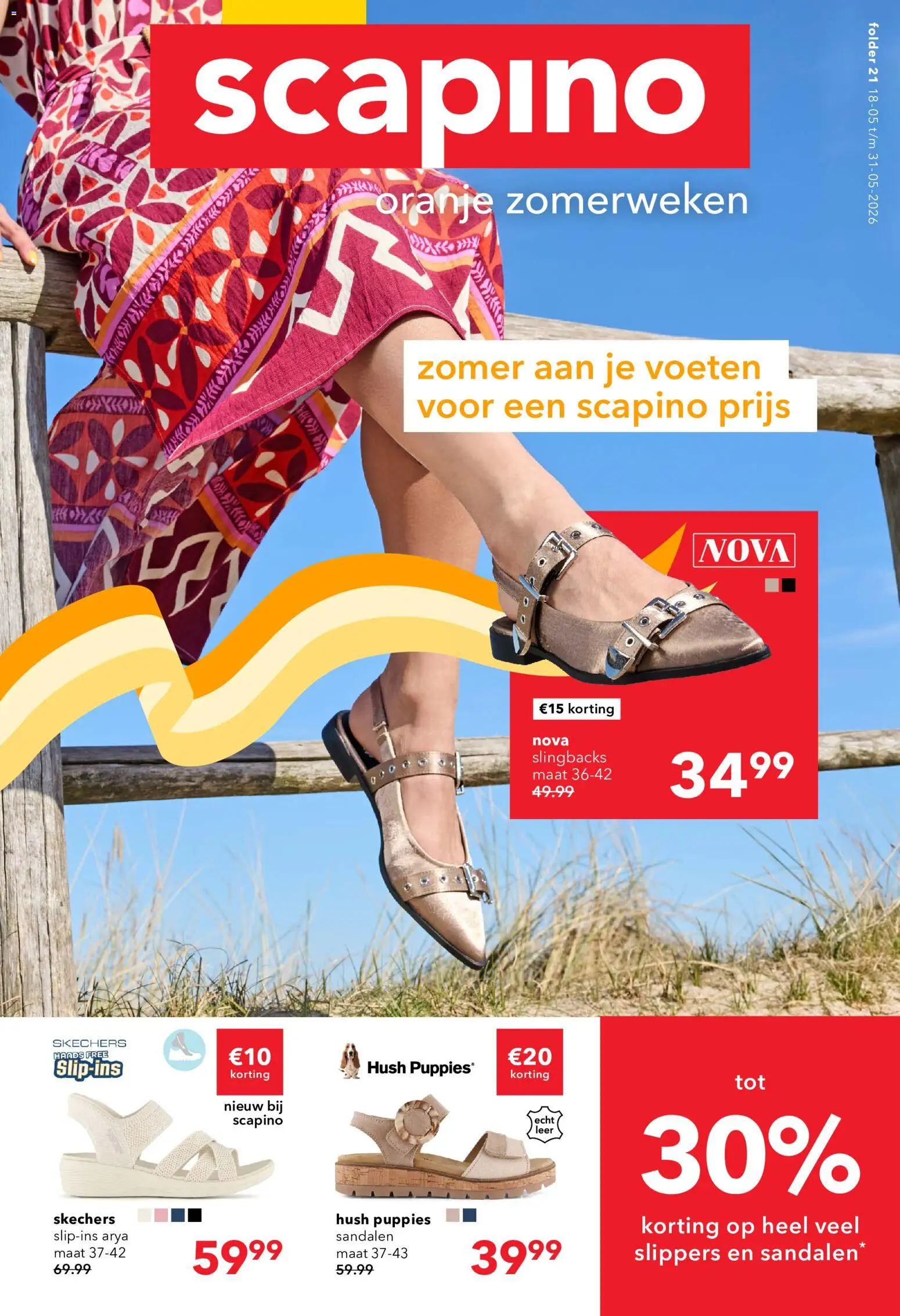 Voorbeeld van Scapino folder - Oranje zomerweken week van winkel Scapino geldig vanaf 18-05-2026