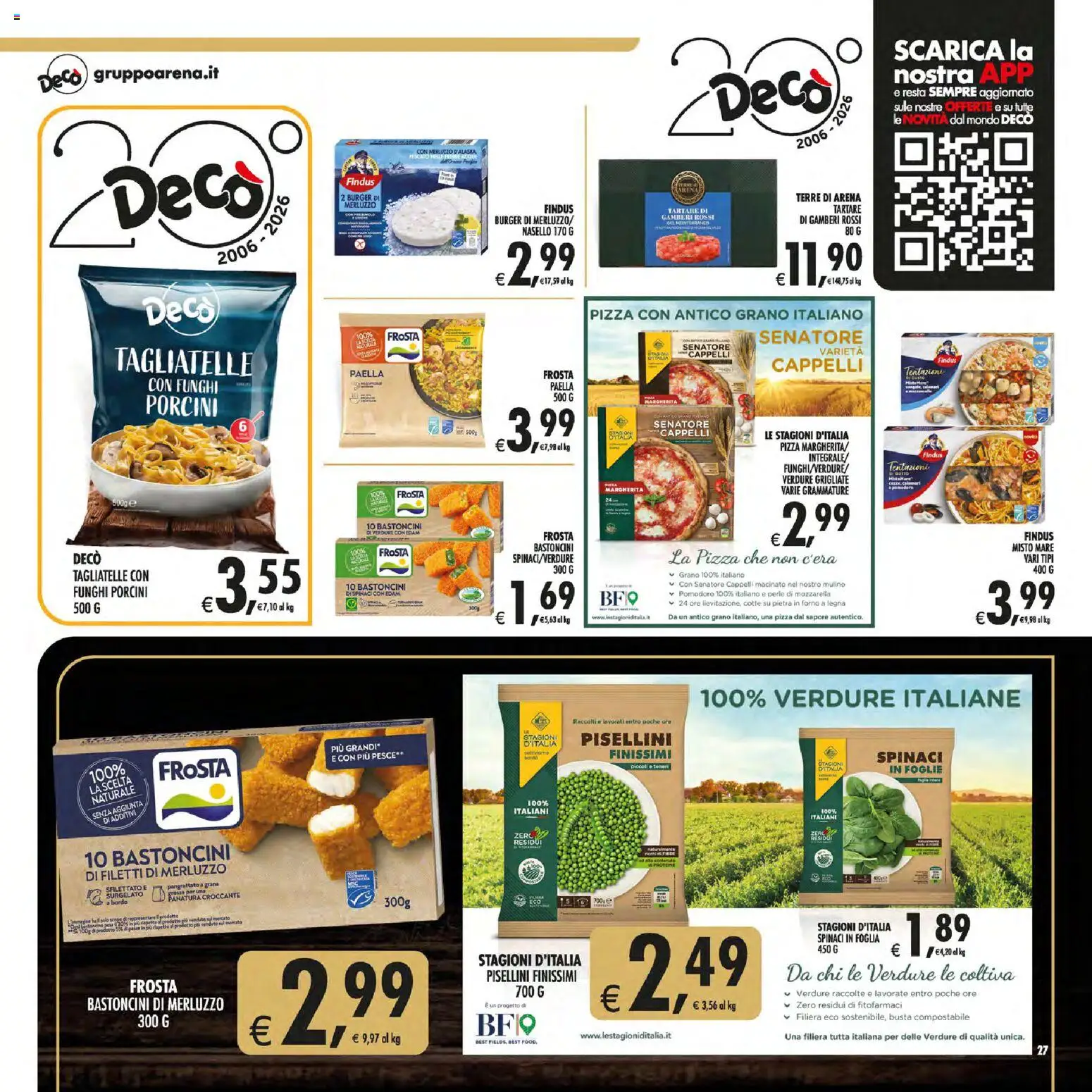 Anteprima dell'opuscolo Decò volantino Gourmet Sicilia dal negozio Decò valido da 01/09/2026 - Pizza, Forno, Pesce, Funghi, Tagliatelle, Pomodoro, Calamari, Edam