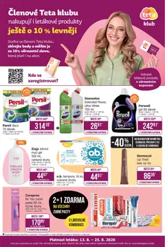 Náhled nabídky: TETA Drogerie TETA Drogerie leták - Klub platný od 13.08.2026