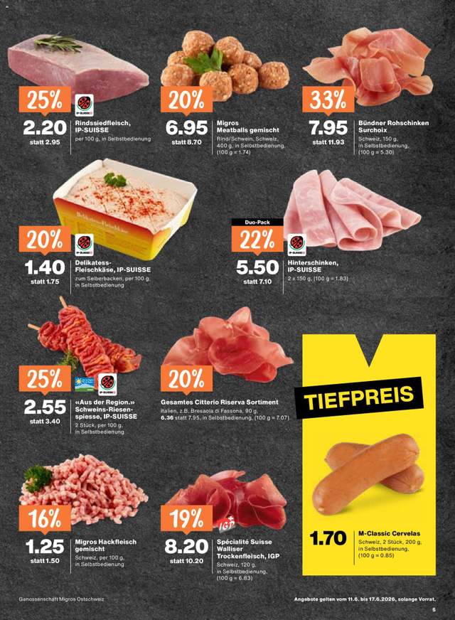Neue Migros Aktionen ab 11.06.