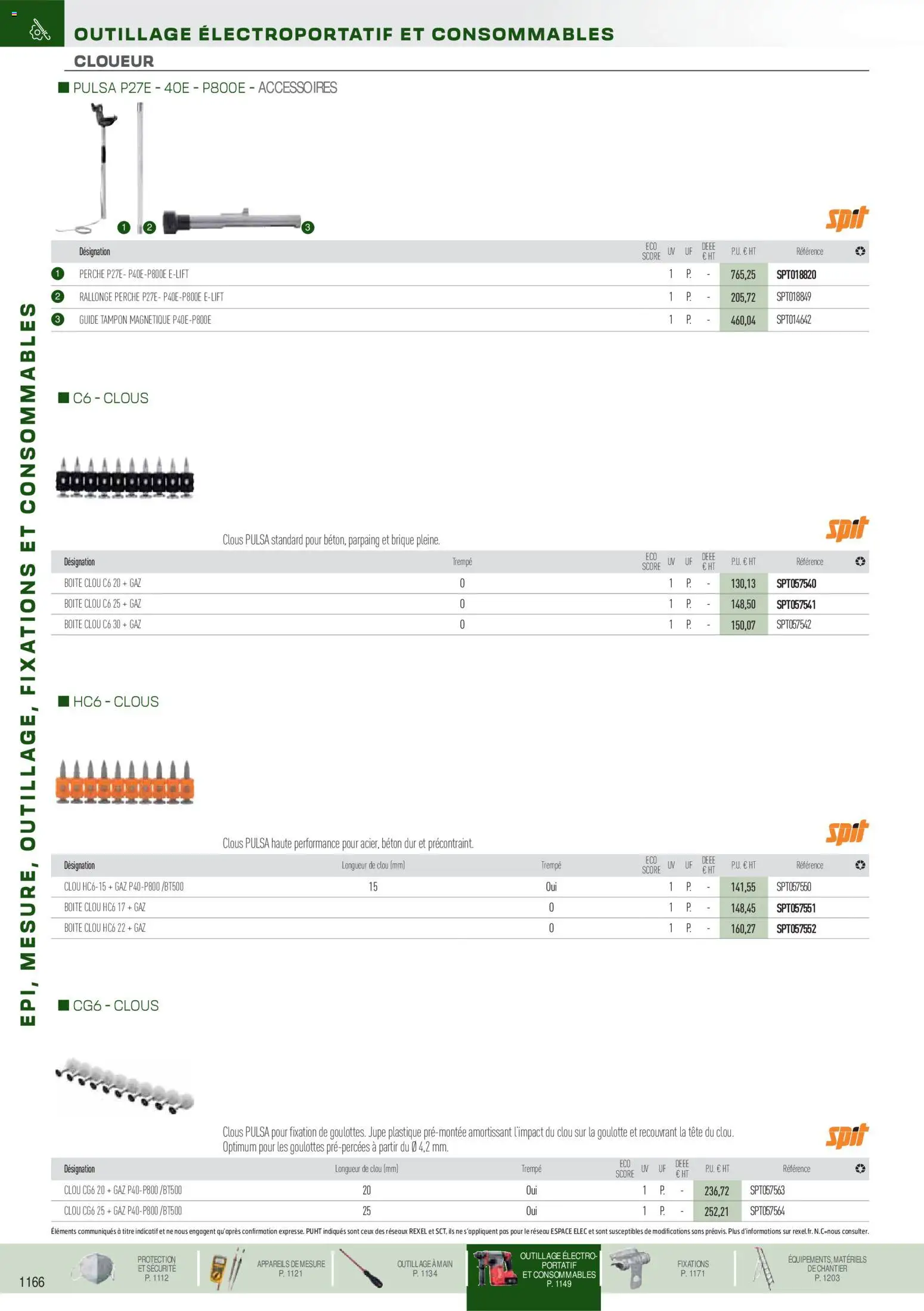 Prévisualisation de Brochure EPI, mesure, outillage, fixations et consommables du magasin Rexel formulaire valide 18/11/2025 - Jupe, Brique, Perche, Tampon