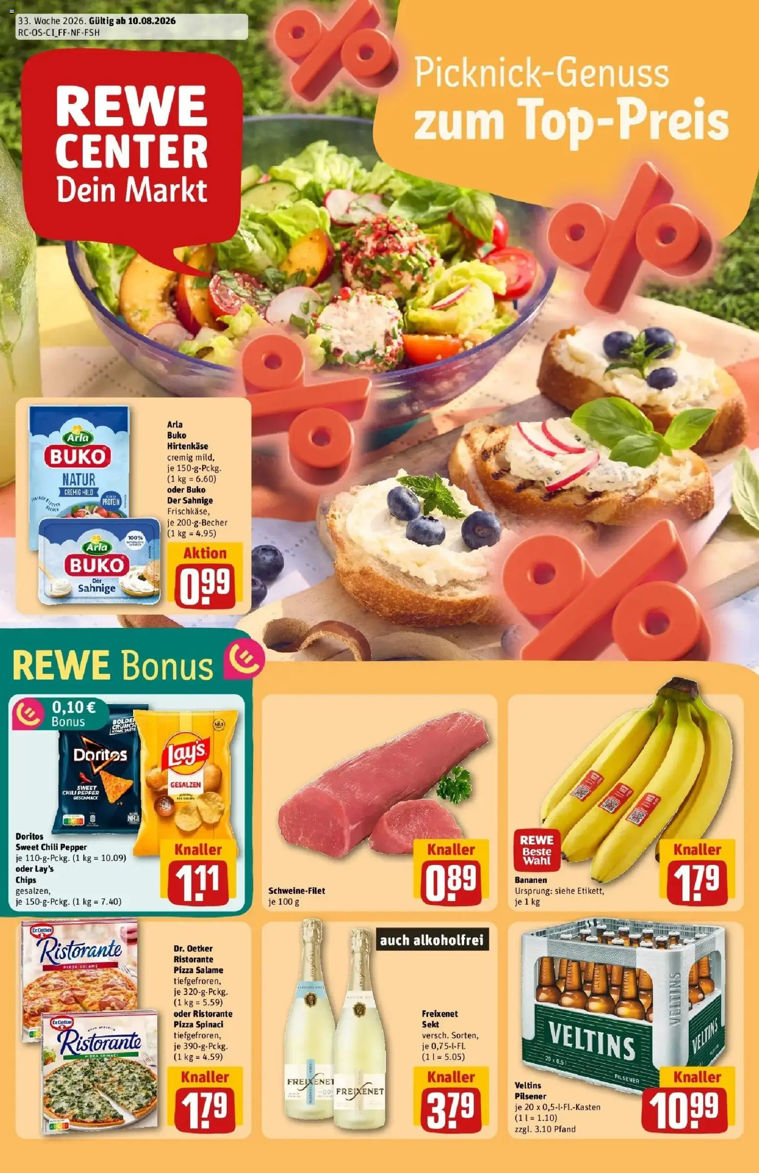 Vorschau von dem Prospekt des Geschäftes Rewe, gültig ab dem 10.08.2026